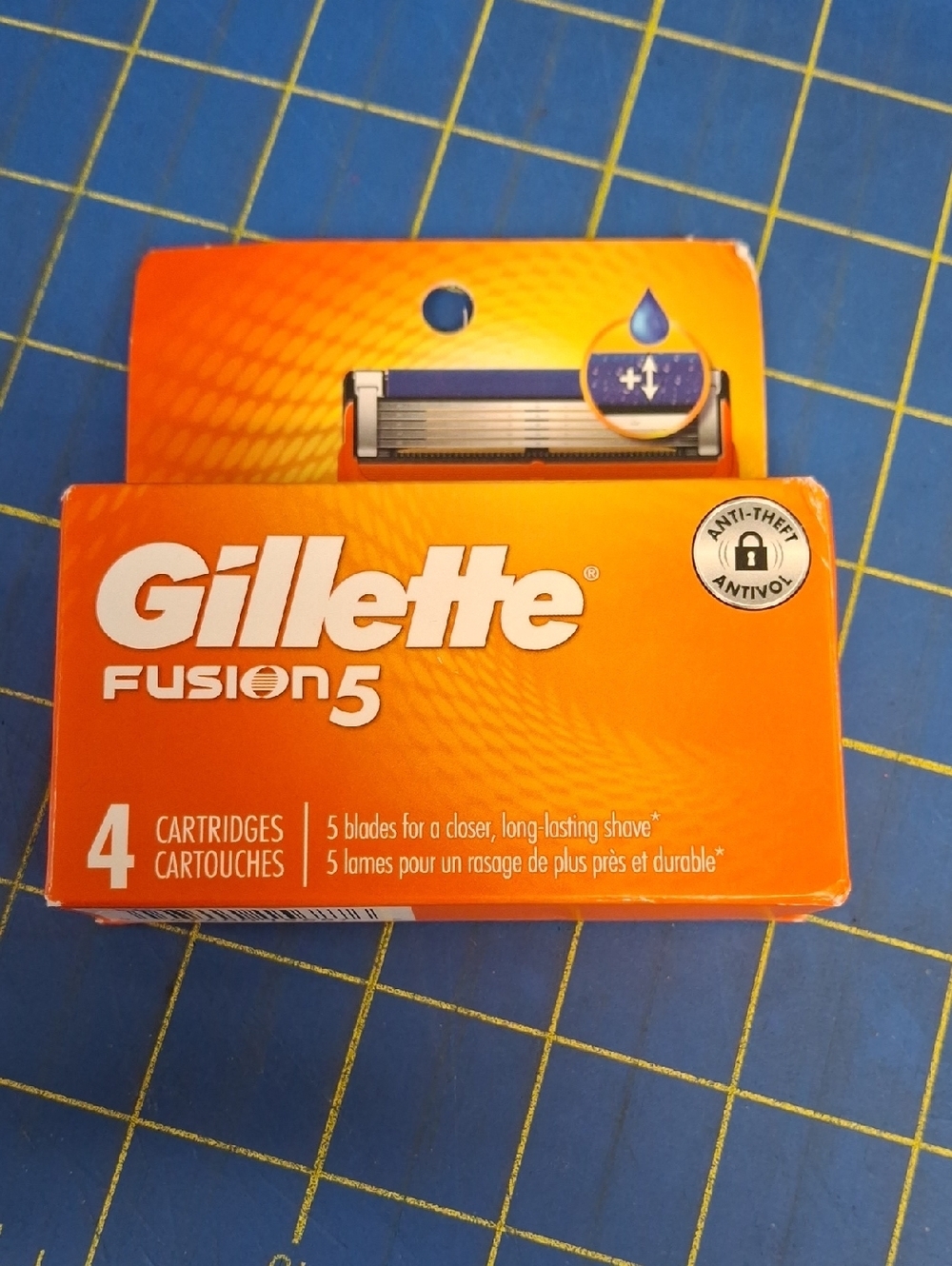 Gillette Fusion5 Razor Blade 4 Cartridges New Sealed Box